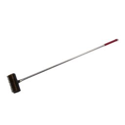 Perie metalica pentru cuptor pizza cu racleta 20*6 cm, maner inox 129 cm (BPZ 03)