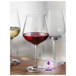 STRIX Set 6 pahare sticla cristalina Bohemia vin rosu 600 ml