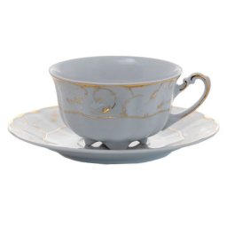 VIVIEN decor AUR Serviciu ceai portelan 6 persoane 220 ml