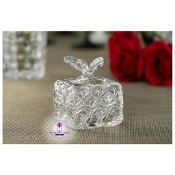 Bomboniera cristal Bohemia decor "Fluture" 10 cm