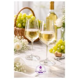 APUS Set 6 pahare sticla cristalina Bohemia vin 360 ml