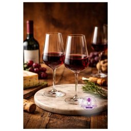 APUS Set 6 pahare sticla cristalina Bohemia vin rosu 450 ml