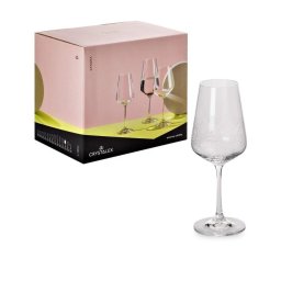 SANDRA FROZEN Set 6 pahare sticla cristalina Bohemia vin alb 350 ml