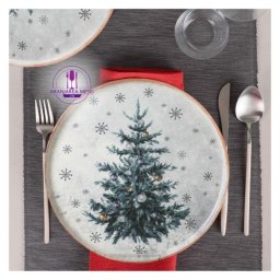 Farfurie ceramica decor "Brad" 28 cm