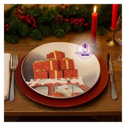 Farfurie ceramica decor "Cadouri" 21 cm