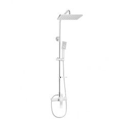 Coloana de dus patrata cu baterie Casa Blanca Madera, crom -BMD723