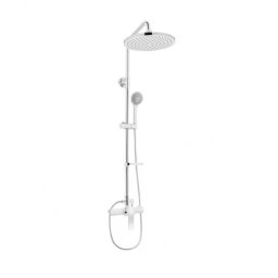 Coloana de dus rotunda cu baterie Casa Blanca Madera, crom -BMD713