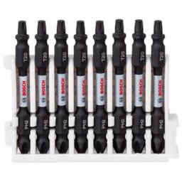 Biti cu 2 capete Impact Control 65 mm PH2 T20 set 8 bucati