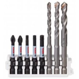 Biti impact control 50 mm 4 bucati burghie Hex-9 ceramica 3 bucati