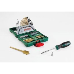 Burghie si biti set X-Line Titan 40 accesorii cu surubelnita manuala