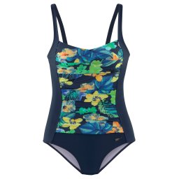 LASCANA Costum de baie întreg albastru / galben / verde / portocaliu