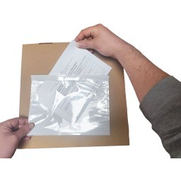 Plicuri AWB de curierat transparente autoadezive, port-document, 225 X 165 mm, set 1000 buc
