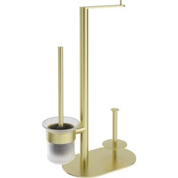 ROUND Suport Hârtie Igienică Stativ - 3-Funcții Finisaj: Auriu Periat ADR_R732