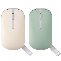 Mouse Marshmallow MD100 – Office, dual‑mode (2.4 GHz + BT), DPI ajustabil, greutate redusă, bază magnetică pentru depozitare receiver, Oat Milk-Green Tea Latte