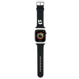 Husa Karl Lagerfeld 3D Rubber Karl Head strap for Apple Watch 38/40/41mm - black