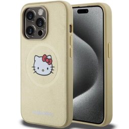 Husa Leather Kitty Head MagSafe case for iPhone 14 Pro - gold