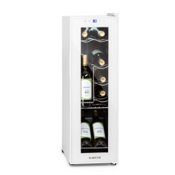 Klarstein Shiraz 12 Slim, vinotecă, 32 l, 12 sticle, 85 W, 5–18°C, panou de control tactil. (HEA-Shiraz12-WH)