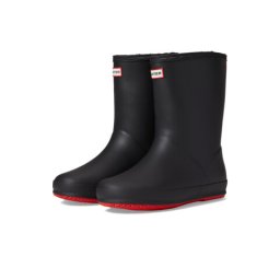 Hunter Original First Classic Insulated Boot (ToddlerLittle Kid) BlackLogo RedBlack