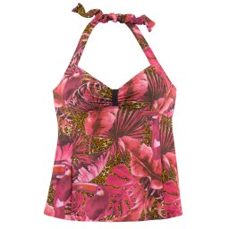 LASCANA Costum de baie Tankini verde / roz / roșu / negru