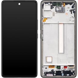 Piese si componente Display cu Touchscreen Samsung Galaxy A53 5G A536, cu Rama, Negru, Service Pack GH82-28024A