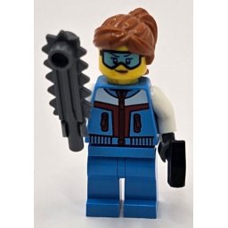 Lego City Minifigurina - Sculptor in gheata cu lucrarea sa