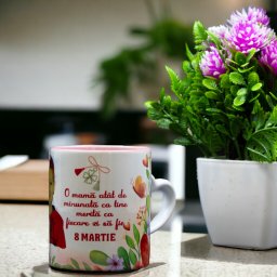 Cana "Martie", ceramica, 300 ml, personalizata