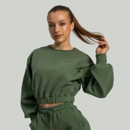 STRIX Hanorac pentru femei Lunar Cropped Cedar Green L