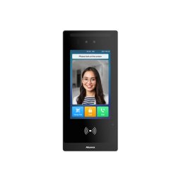 Video interfon IP SIP Akuvox E18C, recunoastere faciala, cod QR, card RFID, NFC, PIN, BLE