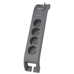 Prelungitor SPN3140A/58, 4 prize cu protectie supratensiune, 2m, Gri