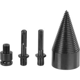 Con despicator lemn pentru bormasina, Strend Pro, cu 3 adaptoare, SDS PLUS, HEX 1/2"", 50 mm