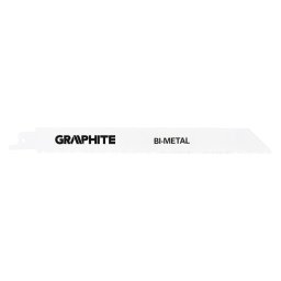 Panza, lama, fierastrau tip sabie, pentru lemn, metal, BIM, 18 TPI, set 2 buc, 225 mm, Graphite