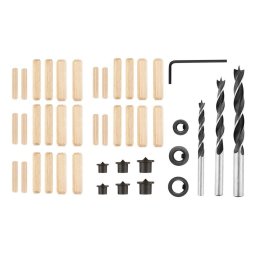 Imbinari, burghie, dibluri, pentru lemn, set 43 piese, Verto
