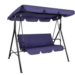 Balansoar gradina, 3 locuri, albastru, 170x110x150 cm, Cecilia