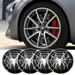 Set 4 buc. ornament central janta, model ""Spider"", diametru 5cm