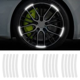 Set 20 bucati Elemente Reflectorizante ""Wheel Arch"" pentru autoturisme, biciclete, motociclete, atv-uri, scutere, culoare Argint