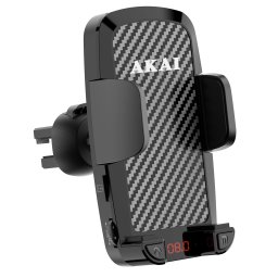 Modulator FM Akai FMT-C14BT tip suport de telefon, USB-A, Bluetooth, afisaj LED