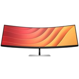 Monitor VA LED HP 44.5" E45c G5, DQHD (5120x1440), HDMI, DisplayPort, Ecran curbat, Boxe, 165 Hz, 3 ms, Negru/Argintiu