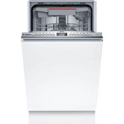 Masina de spalat vase incorporabila Bosch SPV4EMX62E, 10 seturi, 6 programe, Clasa D, Home Connect, 45 cm, Alb
