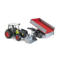 Bruder Professional Series Claas Nectis 267 F with Frontloader and Tipping Trailer Highlights (02112)