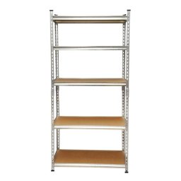 Raft depozitare, metalic, 5 polite, 120 kg, 90x30x180 cm, Breckner Germany