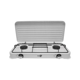 Aragaz camping, portabil, 2 arzatoare, 2.5 kW, cu capac, Starlux