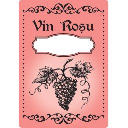 Etichete sticle personalizate, Vin rosu, 100x70 mm, 1000 buc rola