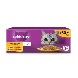 Whiskas Plicuri Selectii de Pasare in Aspic, 80 x 85 g