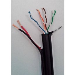 Cablu cupru FTP cu sufa + alimentare 2x0.75 CAT5E 24 AWG 10ml TED00260