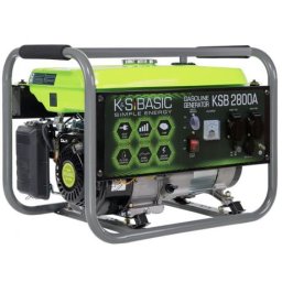 KSB 2800A Generator de curent monofazat 2,8 kVA ,benzina , Konner & Sohnen, putere motor 7 Cp , AVR , pornire la sfoara ,rezervor 12 L