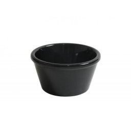 Set 6x Bol rotund din melamina neagra, diametru 7.7 cm