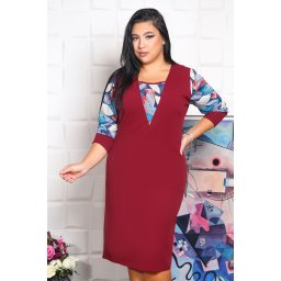Rochie Eleganta Minerva Bordo