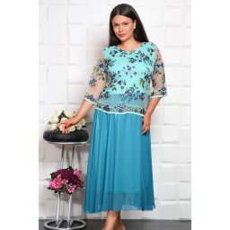 Rochie Maxi Casandra Turcuaz