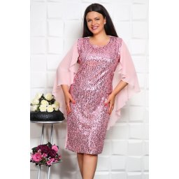 Rochie cu paiete Contesa Rose