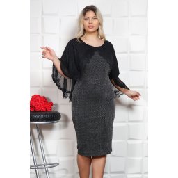 Rochie din lurex si voal Martina